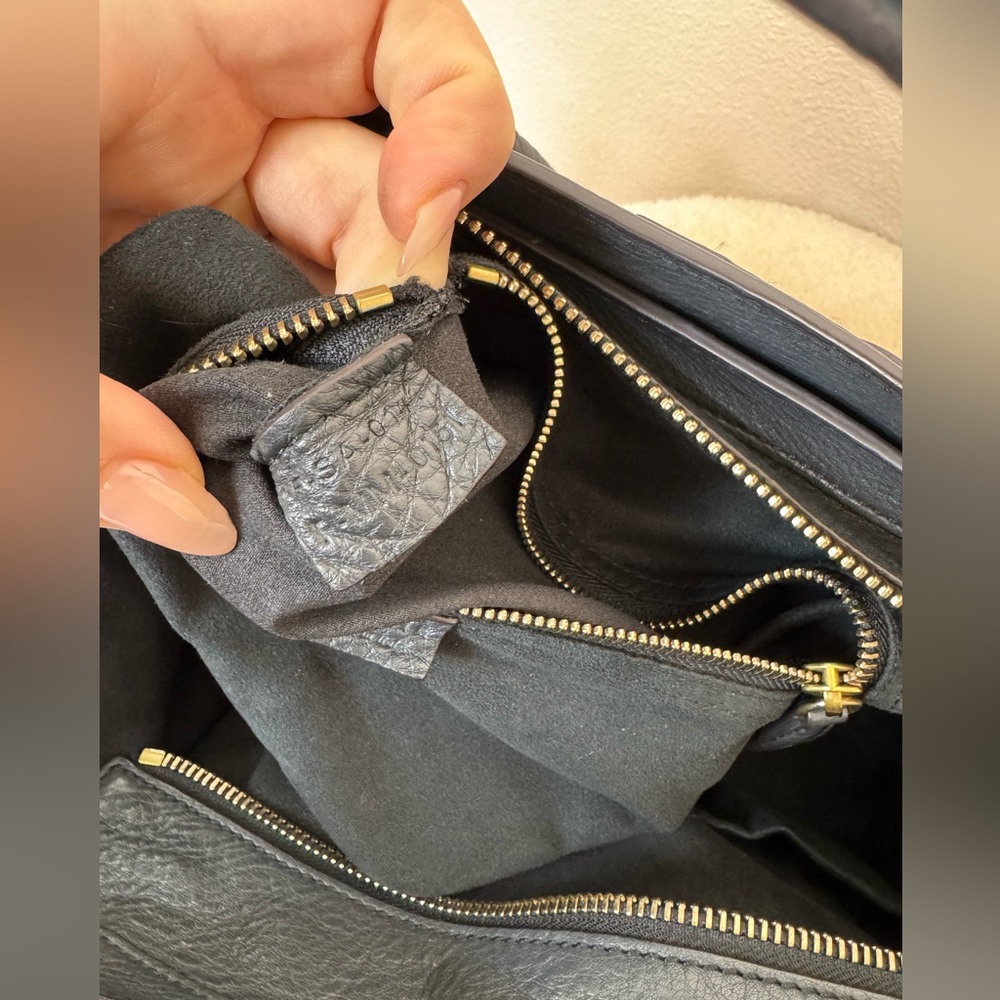 Celine Leather Luggage Phantom Tote in Charcoal - Picture 13 of 16